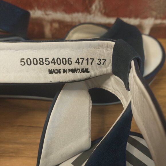 Fly London Sandal Womens Size 6.5 Blue Leather - Picture 6 of 9